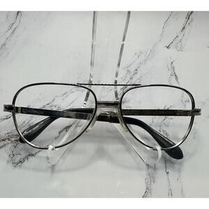 Vintage Universal 5 3/4 Mens Aviator Metal Frame Eyeglasses NOS